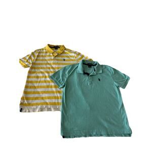Lot of 2 Boy’s (14/16) XL U.S. Polo Assn. Polo Short Sleeve Shirts